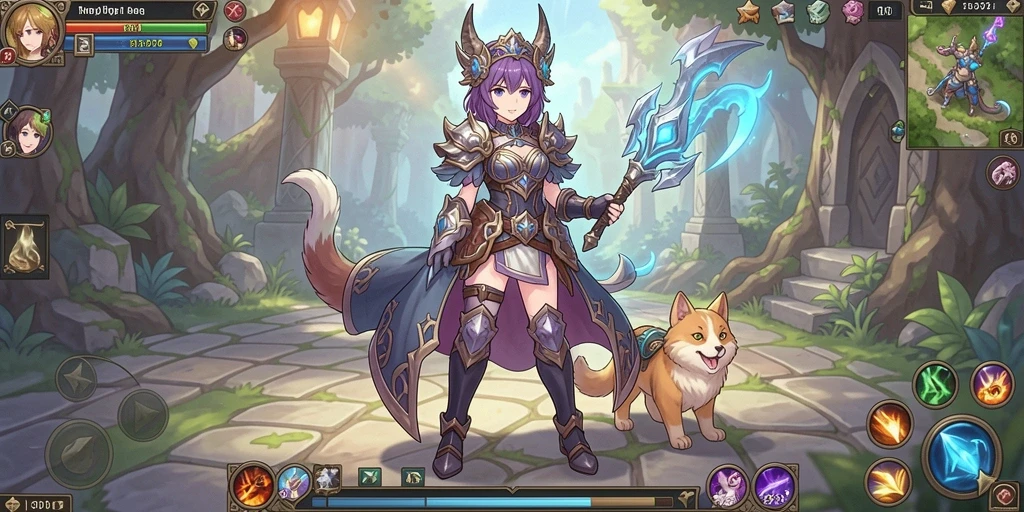 Screenshot menampilkan gameplay intens di level menengah.