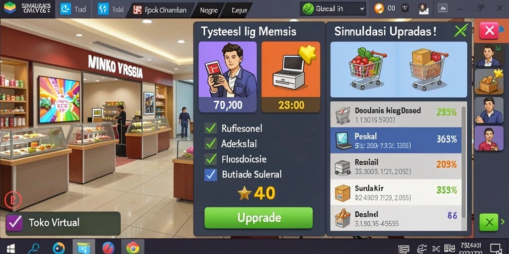 Tampilan layar utama dengan berbagai slot menarik.