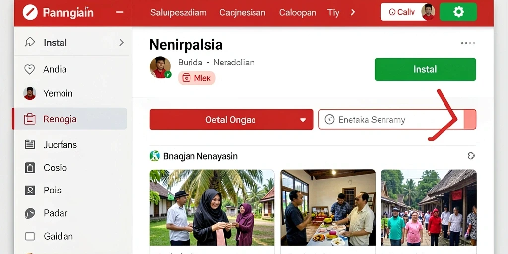 Tampilan utama aplikasi BANK303 yang menarik dan interaktif.