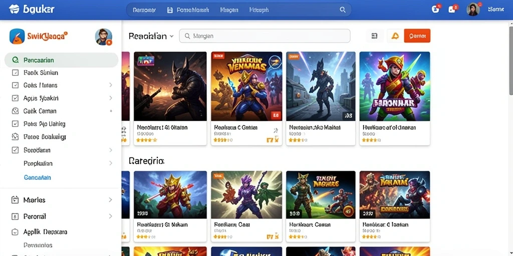 Tampilan menu utama yang intuitif dan mudah dipahami.