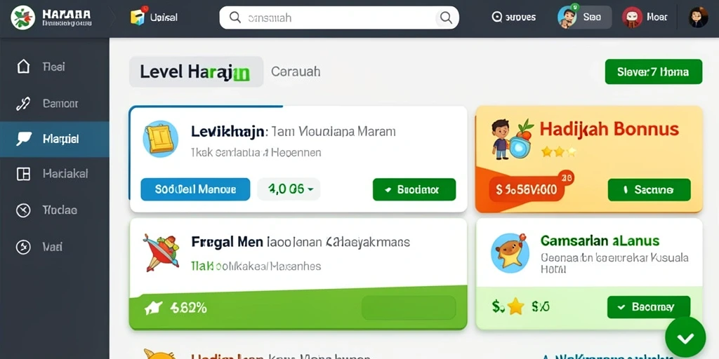 Tampilan antarmuka yang menarik dan modern.