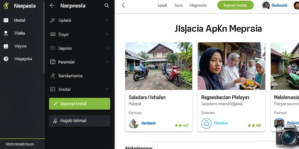 Tampilan antarmuka yang modern dan mudah digunakan.