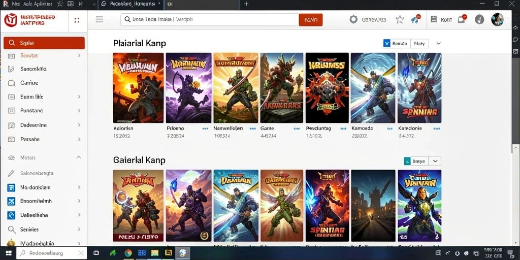 Tampilan awal yang memukau dan menarik.