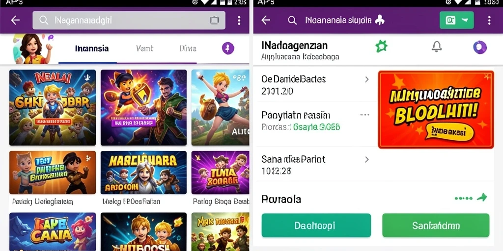 Screenshot antarmuka utama LUNATOGEL yang menarik.