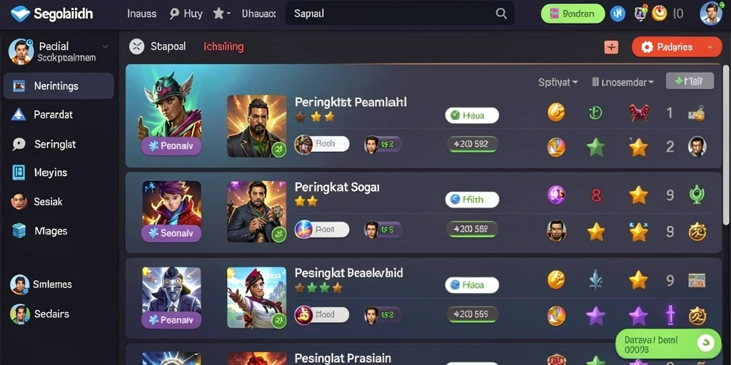Tampilan game yang menarik dan menawan.